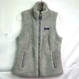 Patagonia Gray Zip up Fleece teddy vest